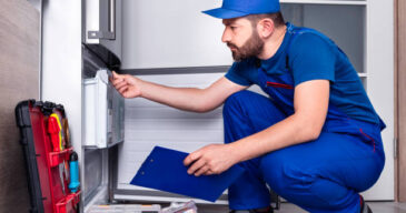 Repairman, Refrigerator, Repairing, Examining, Installing