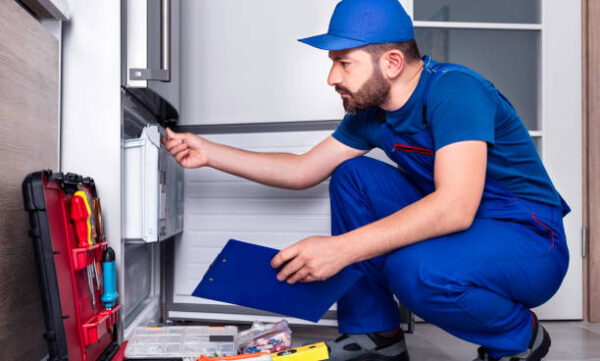 Repairman, Refrigerator, Repairing, Examining, Installing